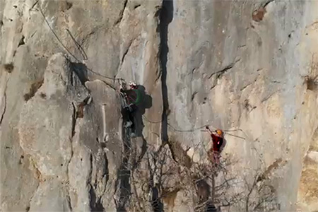 Escalade au Salève